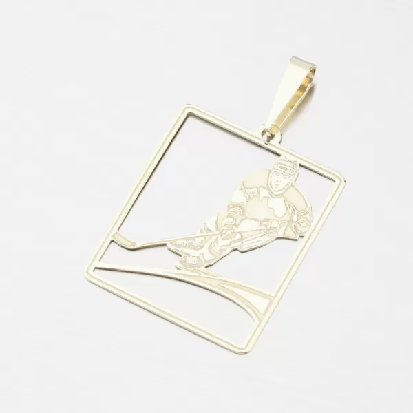 Zlatý prívesok hokejista PAMŠ-130221