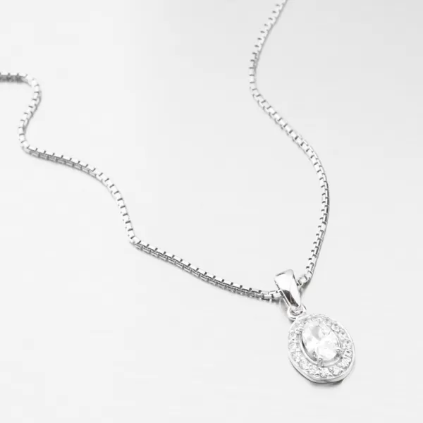 Dámsky prívesok z bieleho zlata 585 zirkón 53GZ-8056-B-ZIR