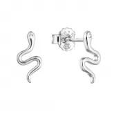 Strieborné náušnice had so zirkónom 11434.1 crystal