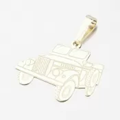 Zlatý prívesok auto Jeep PAMŠ-130429