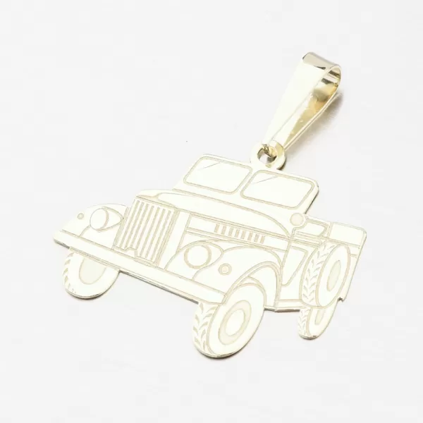 Zlatý prívesok auto Jeep PAMŠ-130429