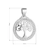 Strieborný prívesok strom života so zirkónmi 14017.1