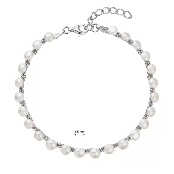 Perlový náramok z pravých riečnych perál na retiazke 23016.1