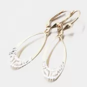 Zlaté visiace náušnice 12-710