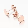 Ružovo pozlátené strieborné náušnice UPST-121956-CV