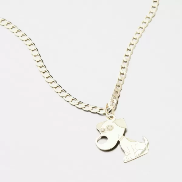 Zlatý prívesok pes PAMŠ-132068