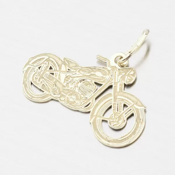 Zlatý prívesok motorka PAMŠ-132229