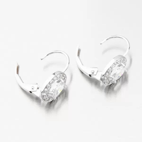 Dámske náušnice biele zlato 585 zirkón 52GZ-8049-B-ZIR-KL