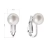 Strieborné náušnice klipsy s riečnou perlou 21082.1