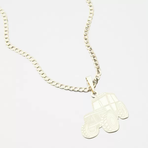 Zlatý prívesok traktor PAMŠ-130788