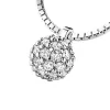 Dámske žlté zlato 585/1000 prírodný diamant 0,286 ct G/SI guľôčkový náhrdelník 10971-NH01-B
