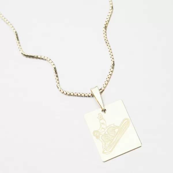 Zlatý prívesok snowboardista PAMŠ-130750