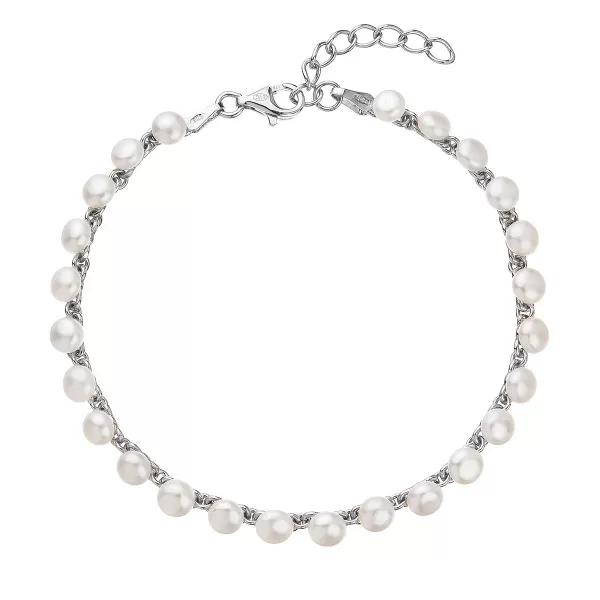 Perlový náramok z pravých riečnych perál na retiazke 23016.1