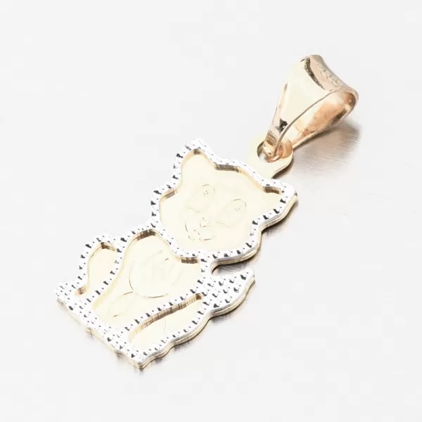 Zlatý prívesok mačka 13-396