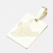 Zlatý prívesok snowboardista PAMŠ-130750