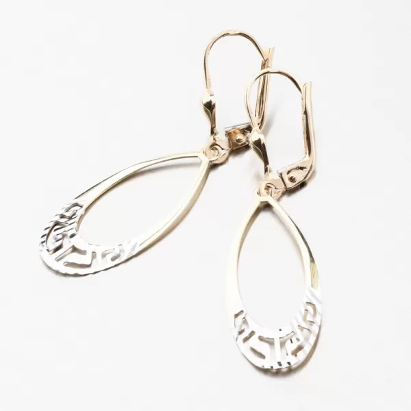 Zlaté visiace náušnice 12-710