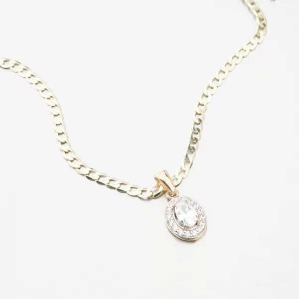 Dámsky prívesok zo žltého zlata 585 zirkón 53GZ-8056-ZL-ZIR