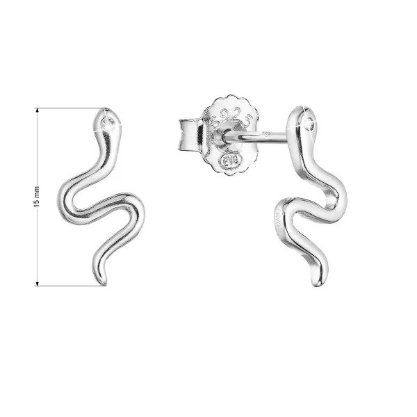 Strieborné náušnice had so zirkónom 11434.1 crystal