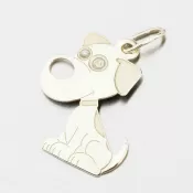 Zlatý prívesok pes PAMŠ-132068