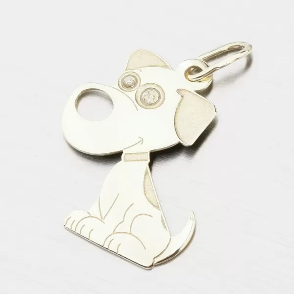 Zlatý prívesok pes PAMŠ-132068