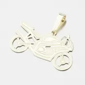Zlatý prívesok športová motorka PAMŠ-130033