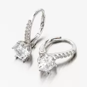 Strieborné náušnice so zirkónmi UCST-123394