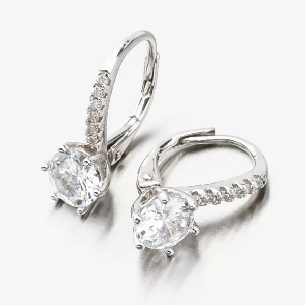 Strieborné náušnice so zirkónmi UCST-123394