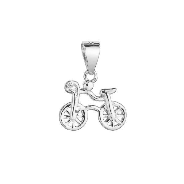 Strieborný prívesok koleso so zirkónom 14013.1