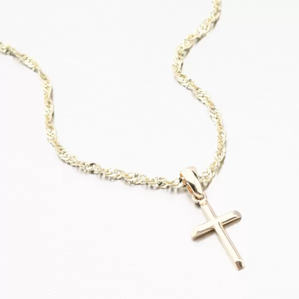 Zlatý prívesok kríž 53GZ-8048-ZL