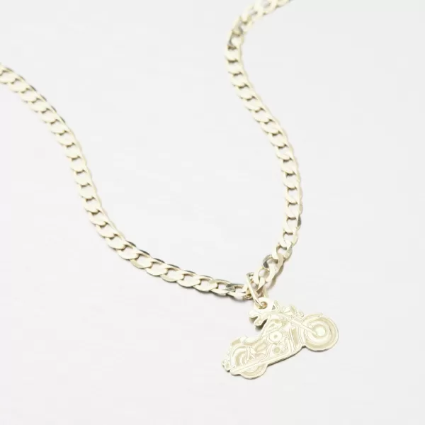 Zlatý prívesok motorka PAMŠ-131790M