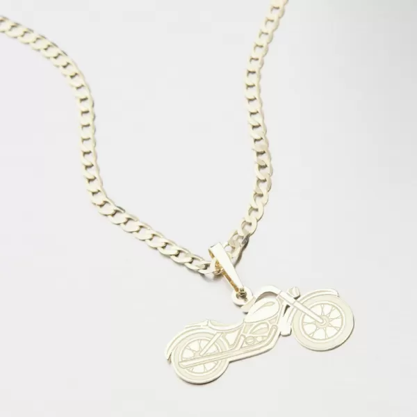 Zlatý prívesok motorka PAMŠ-130032
