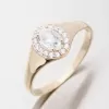 Dámsky prsteň zo žltého zlata 585 zirkón 51GZ-8055-ZL-ZIR