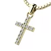 Prívesok - krížik s briliantmi 140018-02-ZL-DIA