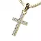 Prívesok - krížik s briliantmi 140018-02-ZL-DIA