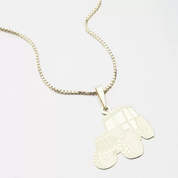 Zlatý prívesok traktor PAMŠ-130788