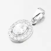 Dámsky prívesok z bieleho zlata 585 zirkón 53GZ-8056-B-ZIR