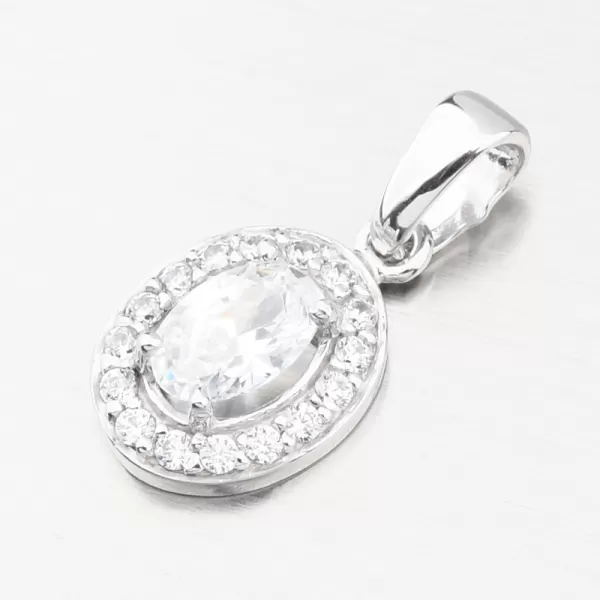 Dámsky prívesok z bieleho zlata 585 zirkón 53GZ-8056-B-ZIR