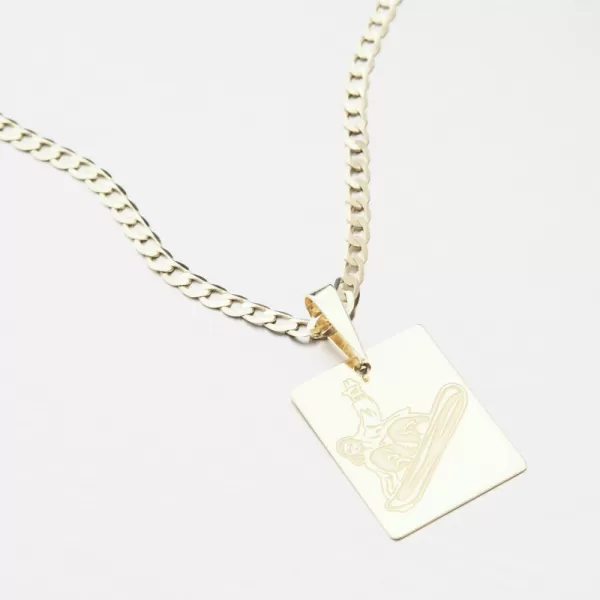 Zlatý prívesok snowboardista PAMŠ-130750