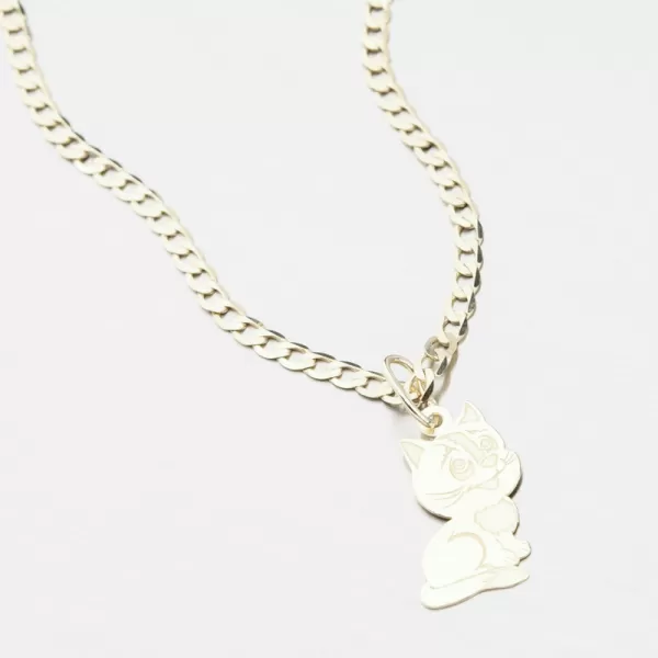 Zlatý prívesok mačka PAMŠ-130716