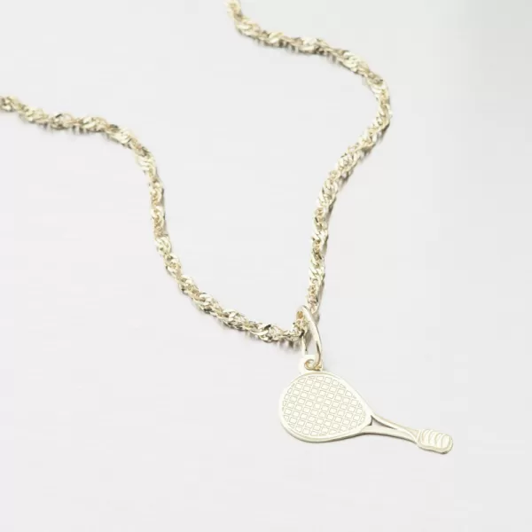 Zlatý prívesok tenisová raketa PAMŠ-131213