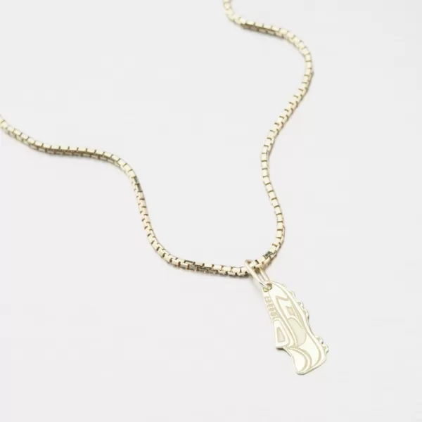 Zlatý prívesok futbal kopačka PAMŠ-130205