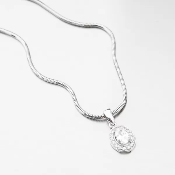 Dámsky prívesok z bieleho zlata 585 zirkón 53GZ-8056-B-ZIR