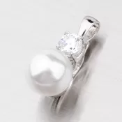 Prívesok s perlou a zirkónom 5721