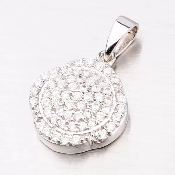 Prívesok strieborný so zirkónmi AP397