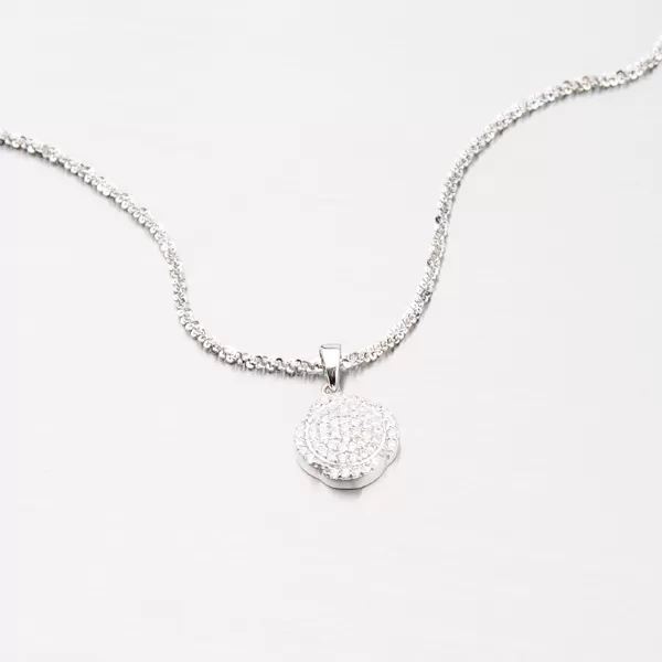 Prívesok strieborný so zirkónmi AP397