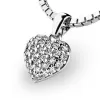 Zlatý prívesok srdca z bieleho zlata so zirkónmi 10923-B-ZIR