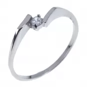Prsteň so zirkónom 61001