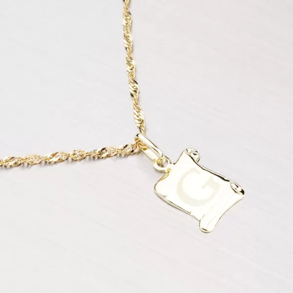 Zlatý prívesok - písmenko G 43-2064G