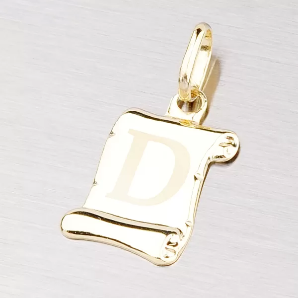 Zlatý prívesok - písmenko D 43-2064D