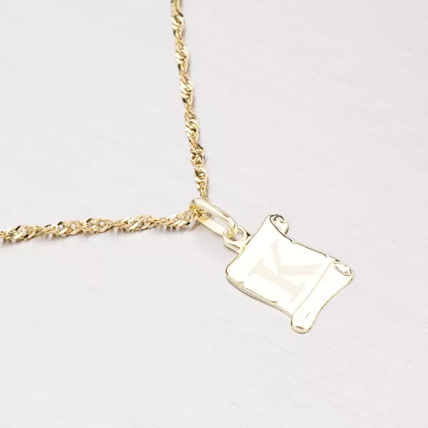 Zlatý prívesok - písmenko K 43-2064K